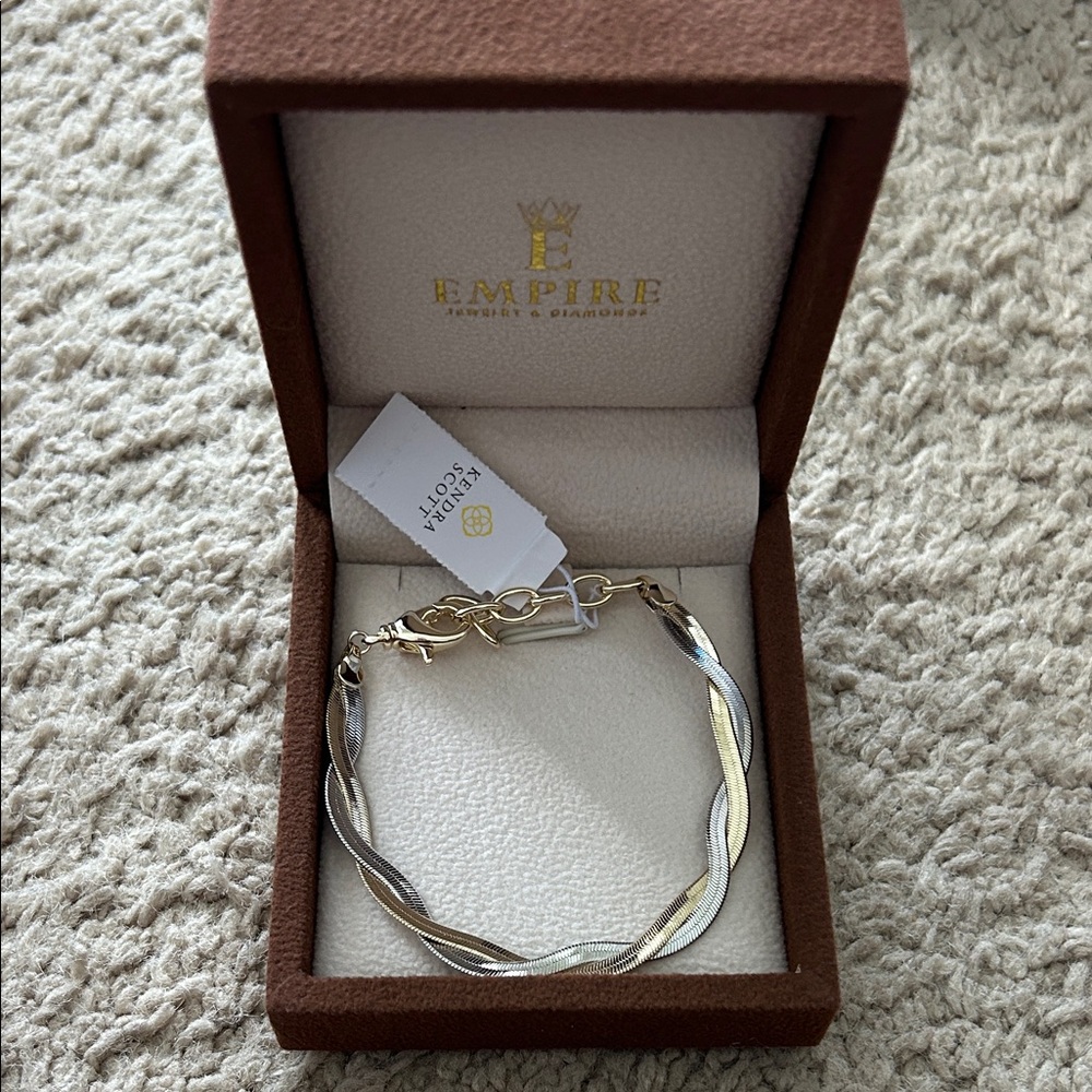 Kendra Scott Gold and Silver Twisted Bracelet